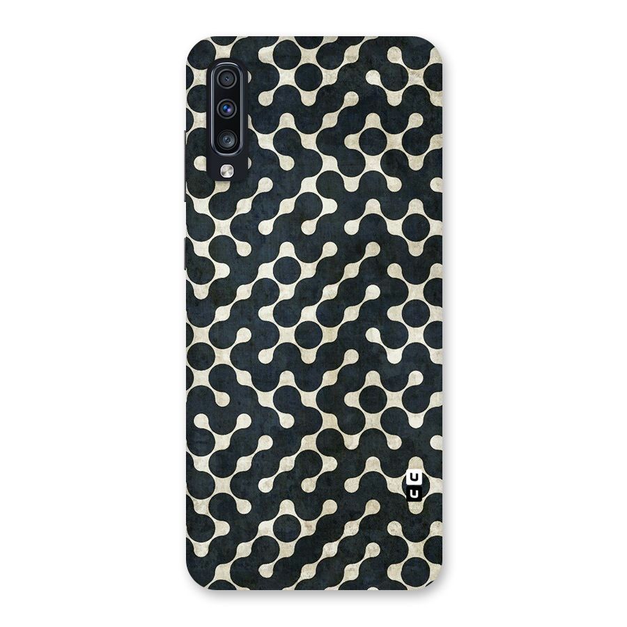 Black Maze Design Back Case for Galaxy A70