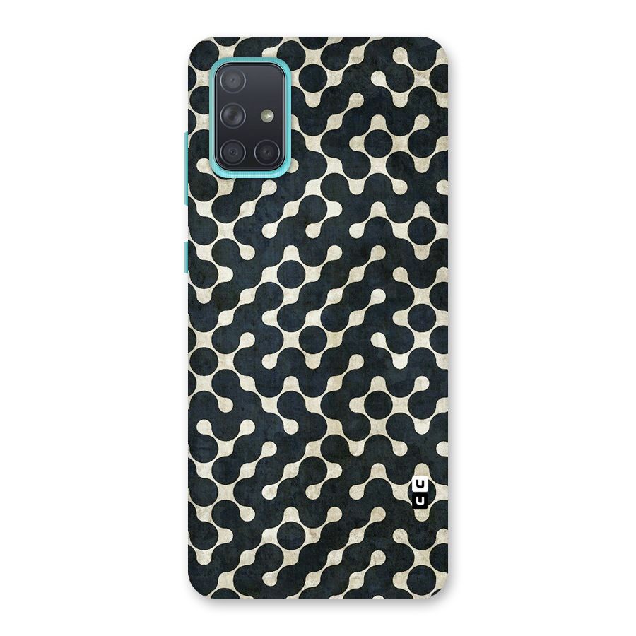 Black Maze Design Back Case for Galaxy A71