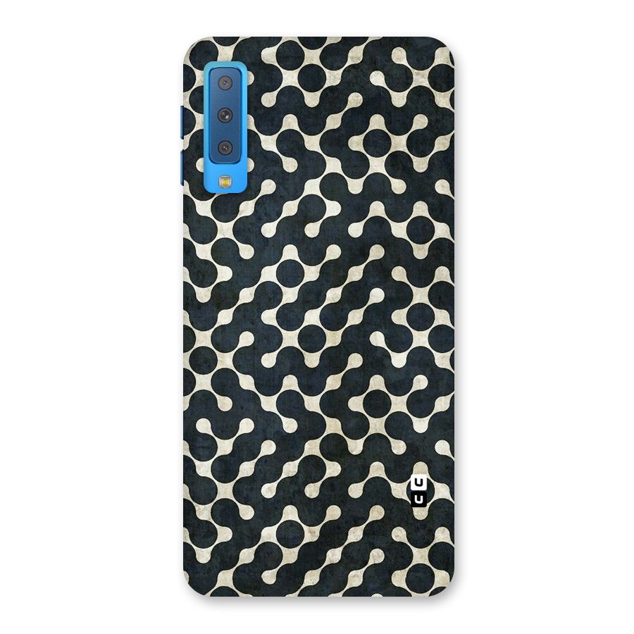 Black Maze Design Back Case for Galaxy A7 (2018)