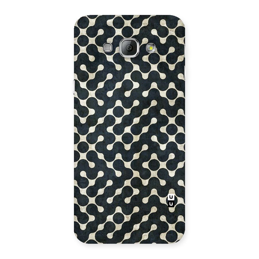 Black Maze Design Back Case for Galaxy A8