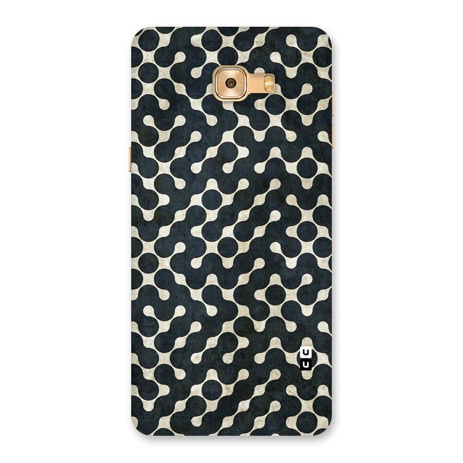 Black Maze Design Back Case for Galaxy C9 Pro