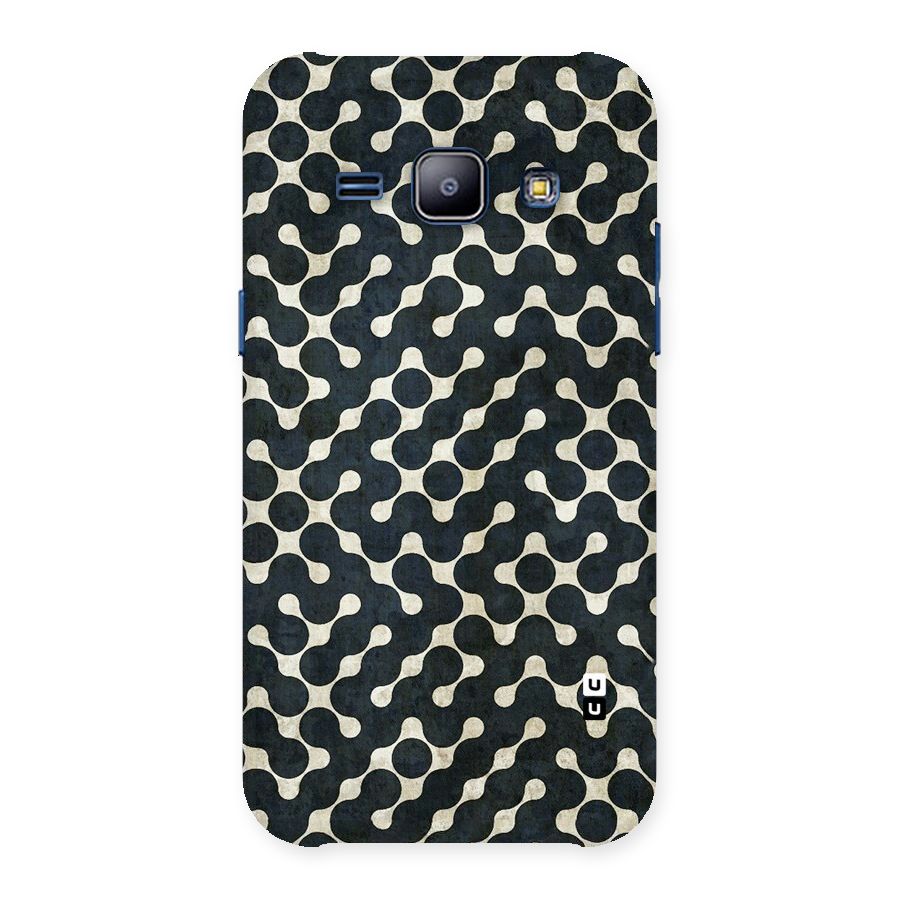 Black Maze Design Back Case for Galaxy J1