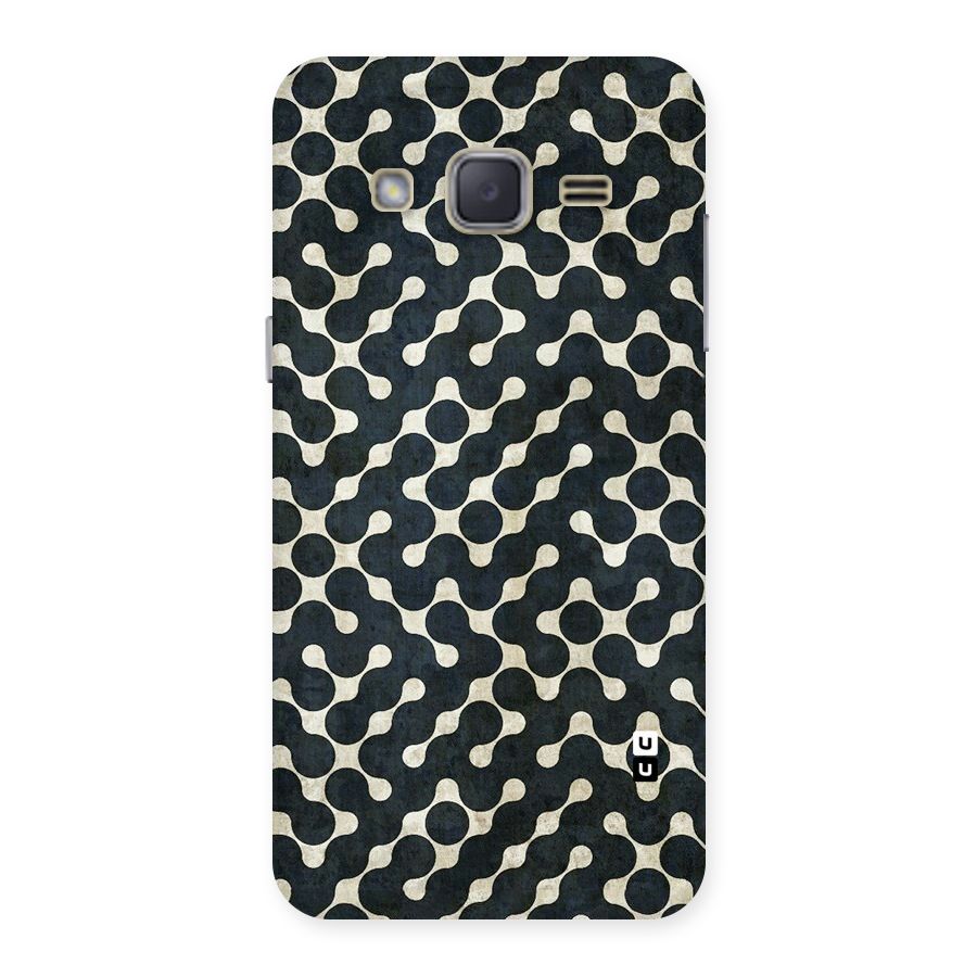 Black Maze Design Back Case for Galaxy J2