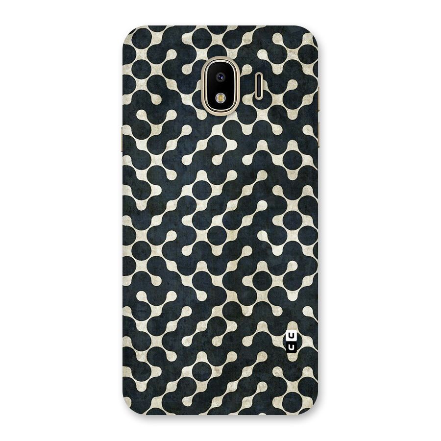 Black Maze Design Back Case for Galaxy J4