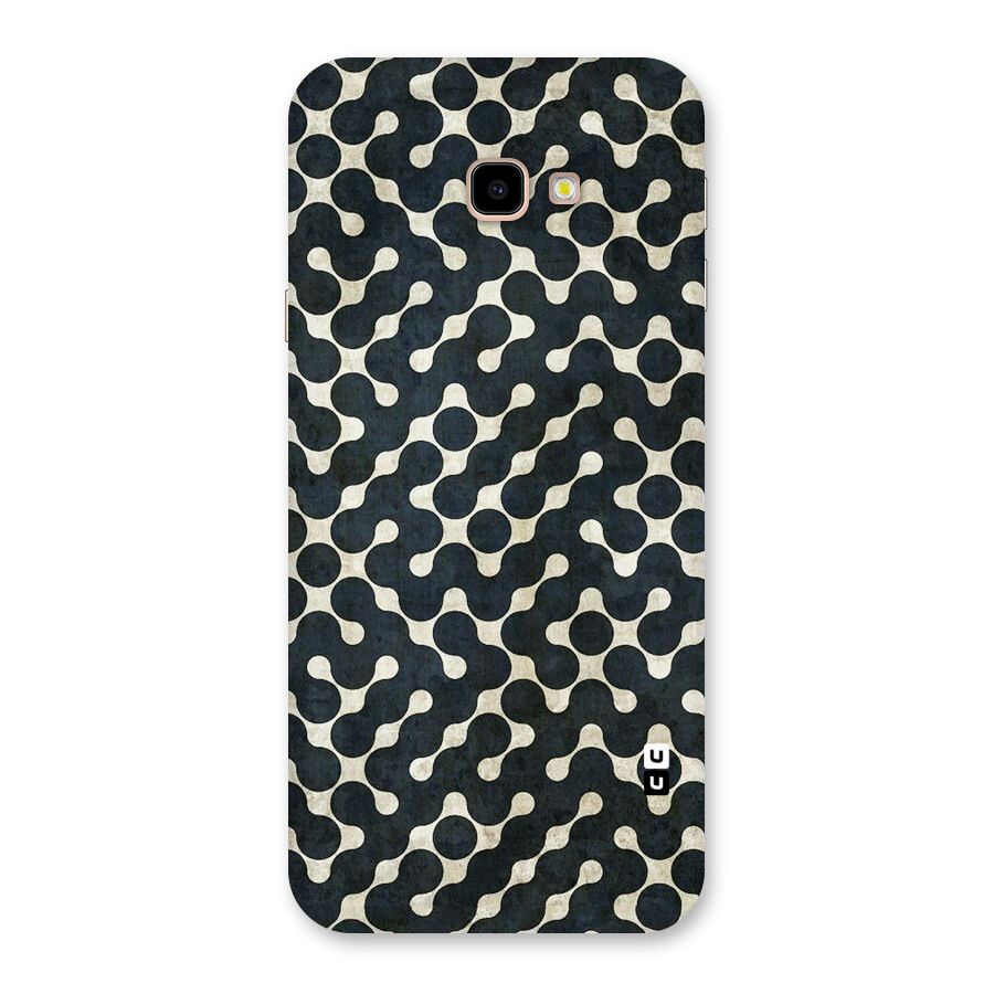 Black Maze Design Back Case for Galaxy J4 Plus