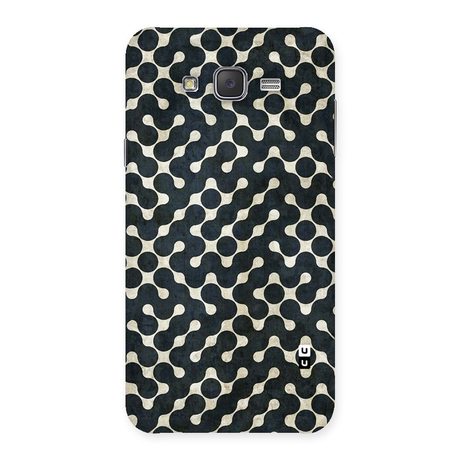 Black Maze Design Back Case for Galaxy J7