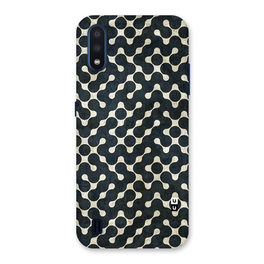 Black Maze Design Back Case for Galaxy M01