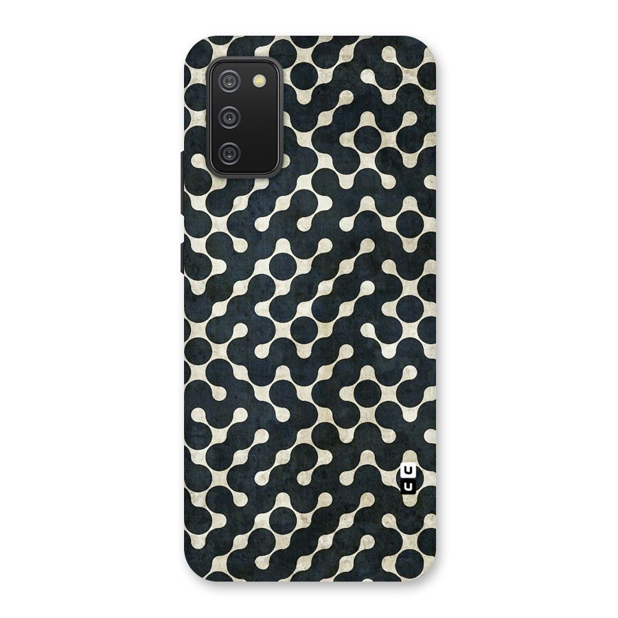 Black Maze Design Back Case for Galaxy M02s