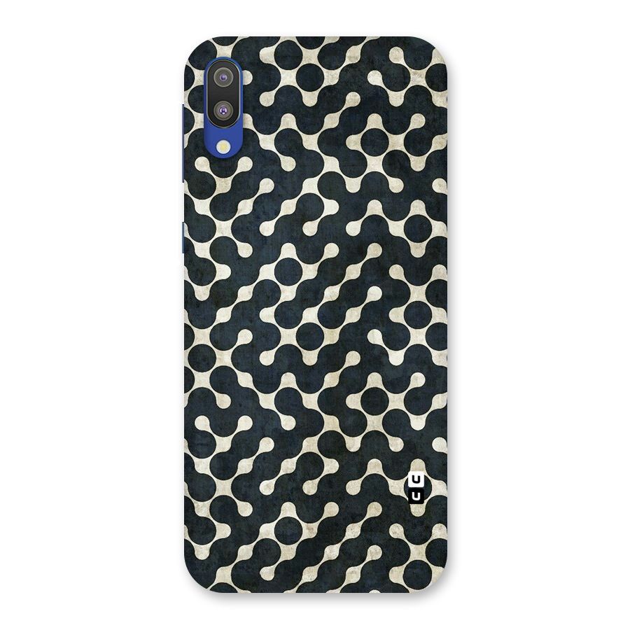 Black Maze Design Back Case for Galaxy M10