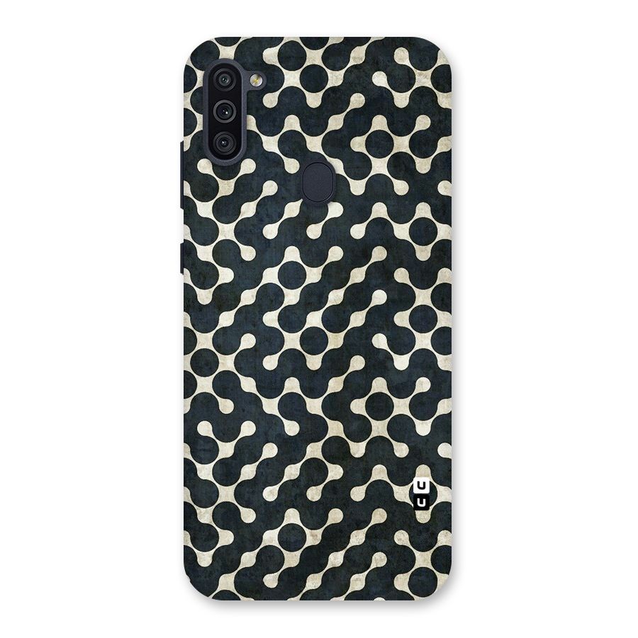 Black Maze Design Back Case for Galaxy M11