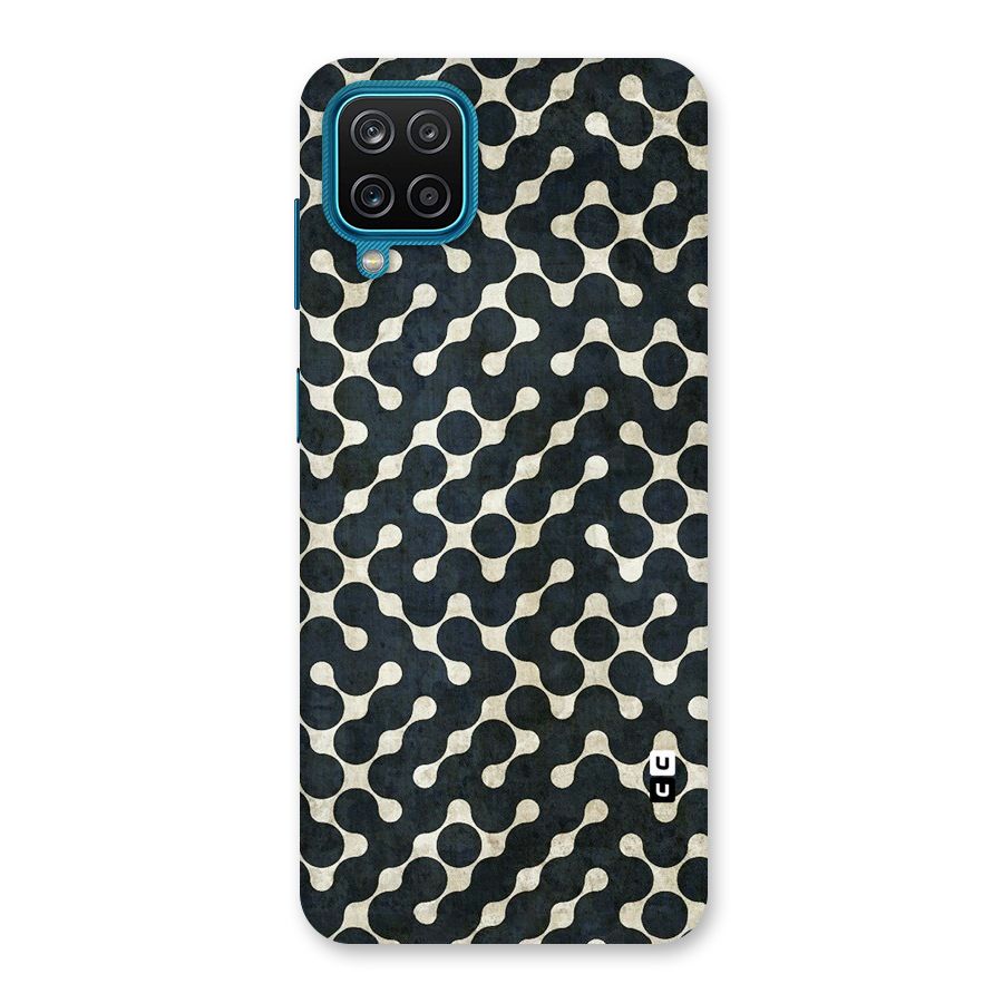 Black Maze Design Back Case for Galaxy M12