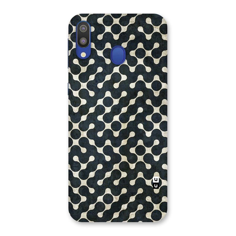 Black Maze Design Back Case for Galaxy M20