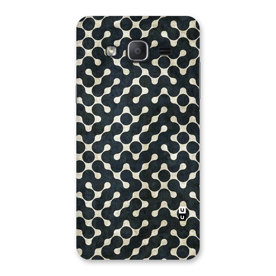Black Maze Design Back Case for Galaxy On7 2015
