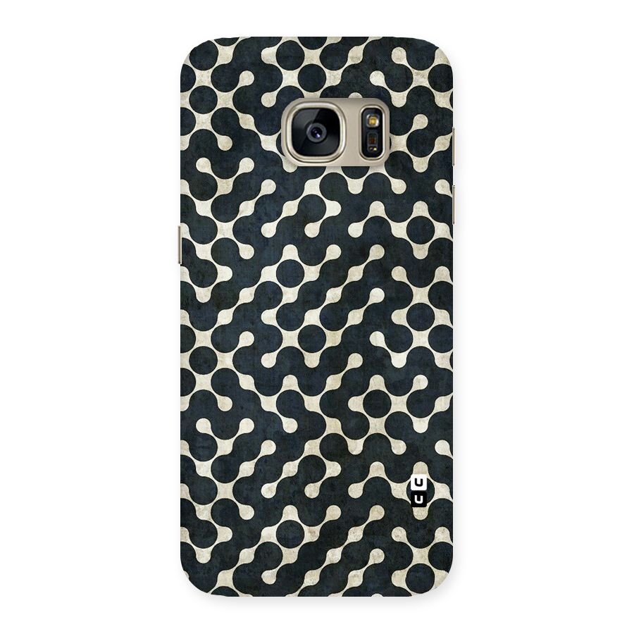 Black Maze Design Back Case for Galaxy S7
