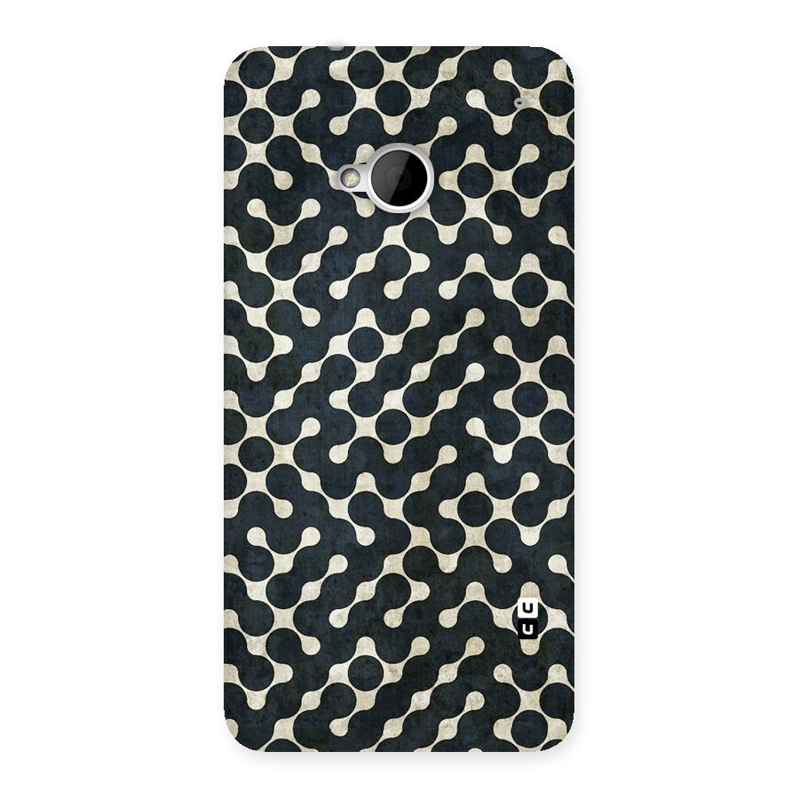 Black Maze Design Back Case for HTC One M7