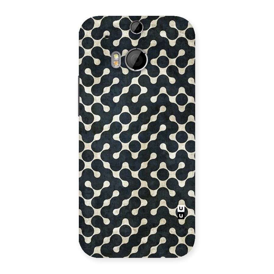 Black Maze Design Back Case for HTC One M8
