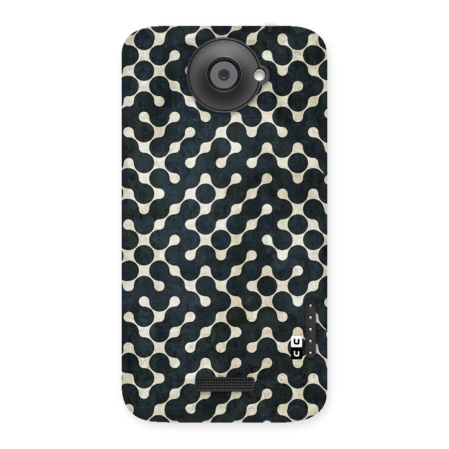 Black Maze Design Back Case for HTC One X