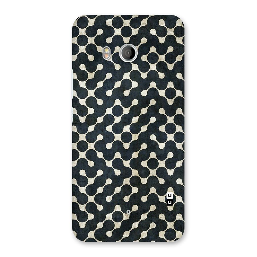 Black Maze Design Back Case for HTC U11