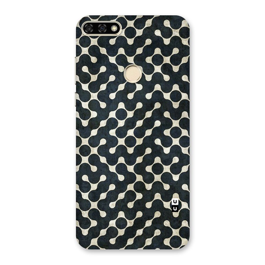 Black Maze Design Back Case for Honor 7A
