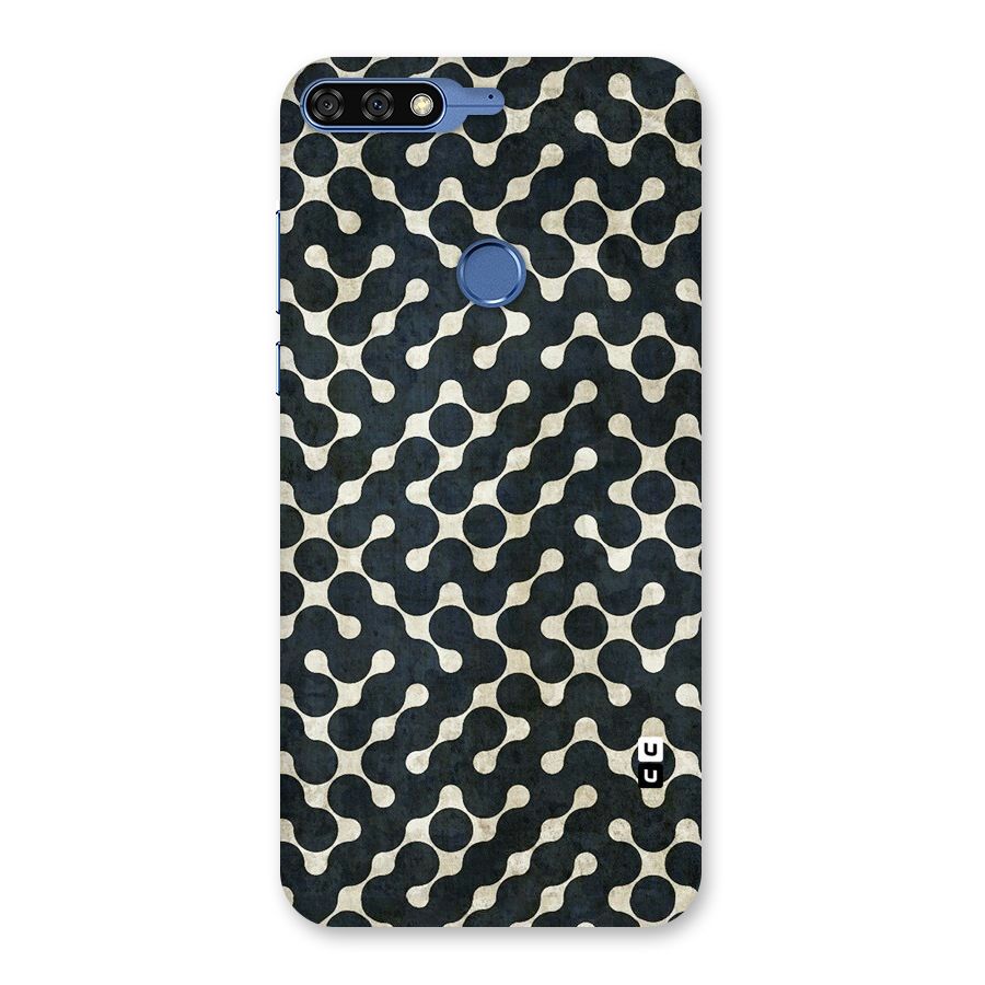 Black Maze Design Back Case for Honor 7C