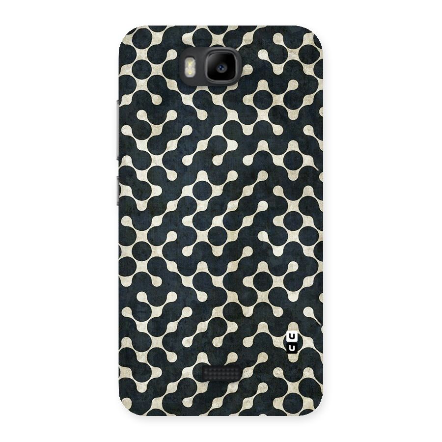 Black Maze Design Back Case for Honor Bee