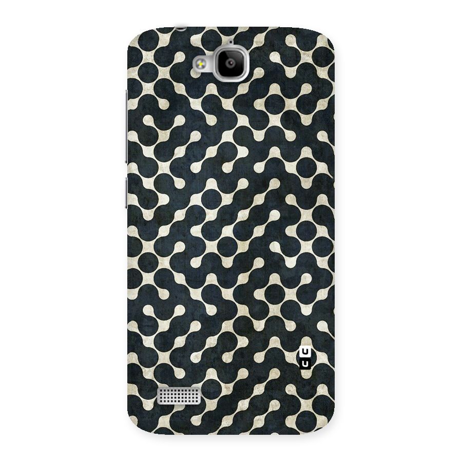 Black Maze Design Back Case for Honor Holly