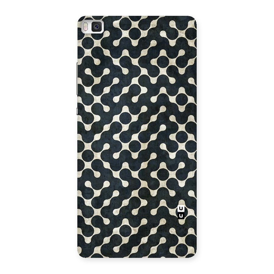 Black Maze Design Back Case for Huawei P8