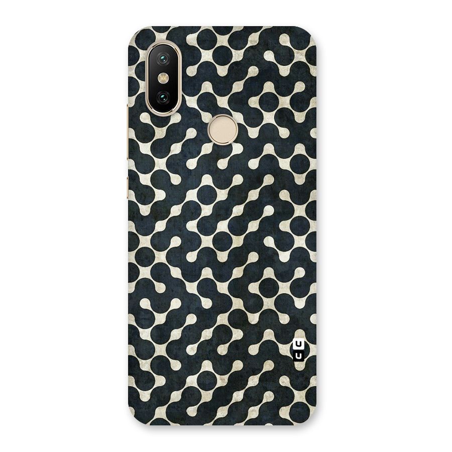 Black Maze Design Back Case for Mi A2