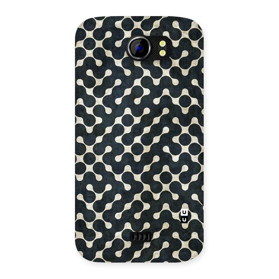 Black Maze Design Back Case for Micromax Canvas 2 A110