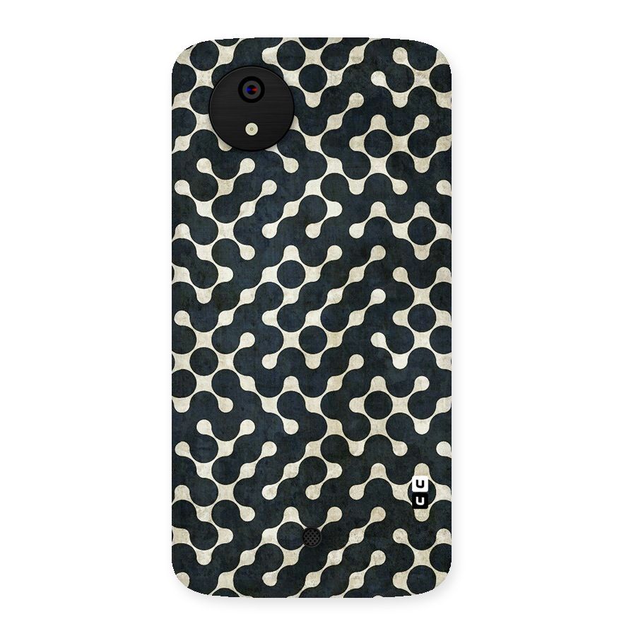 Black Maze Design Back Case for Micromax Canvas A1