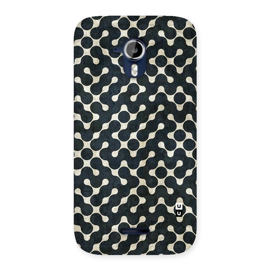 Black Maze Design Back Case for Micromax Canvas Magnus A117
