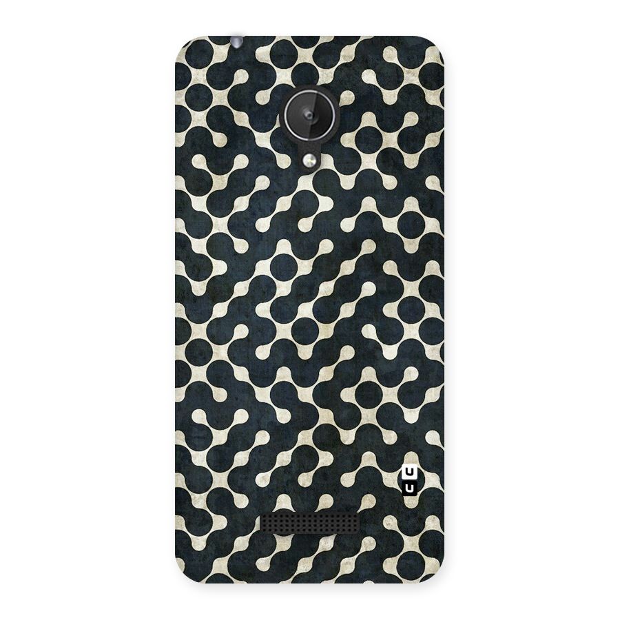 Black Maze Design Back Case for Micromax Canvas Spark Q380