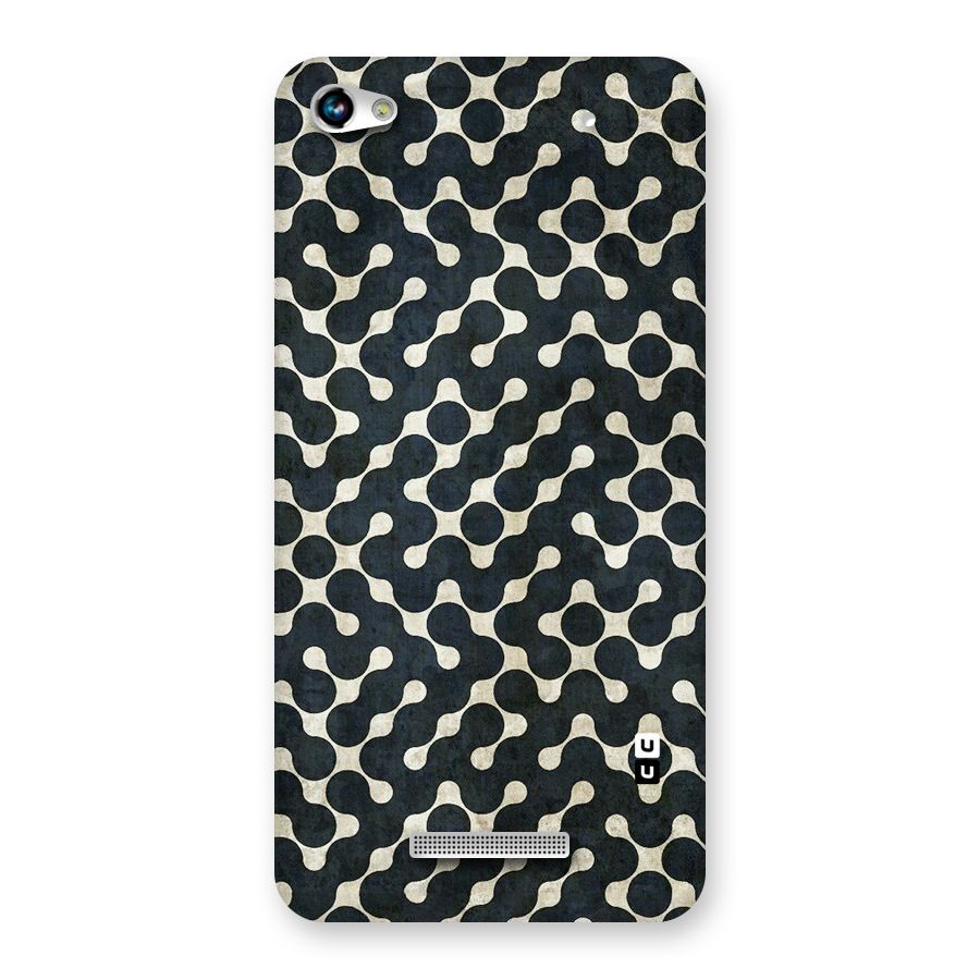 Black Maze Design Back Case for Micromax Hue 2