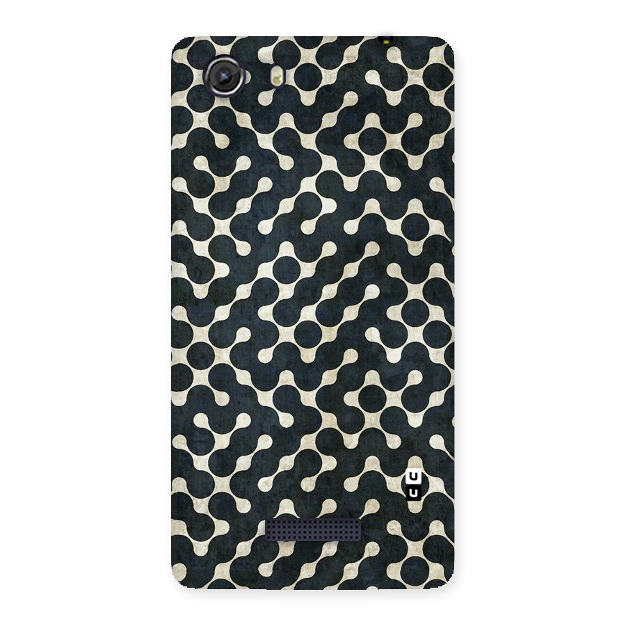 Black Maze Design Back Case for Micromax Unite 3