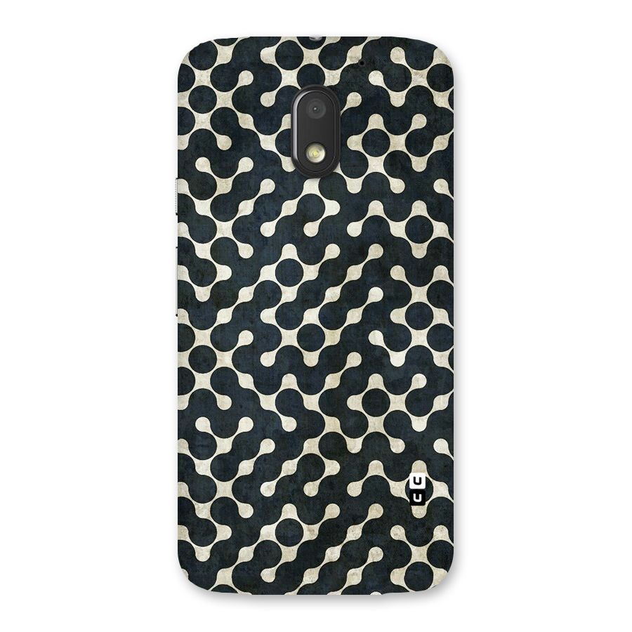 Black Maze Design Back Case for Moto E3 Power