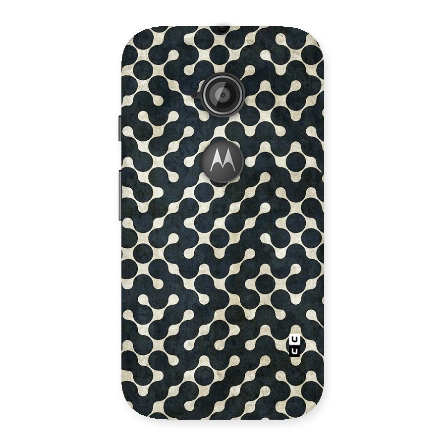 Black Maze Design Back Case for Moto E 2nd Gen