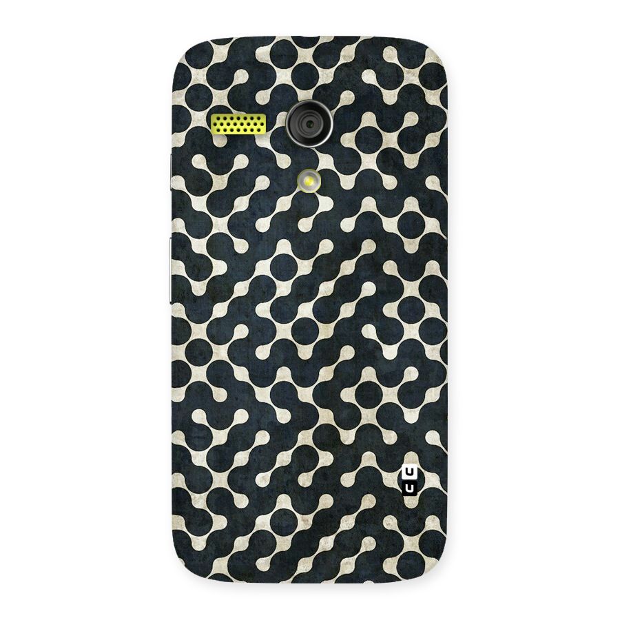 Black Maze Design Back Case for Moto G