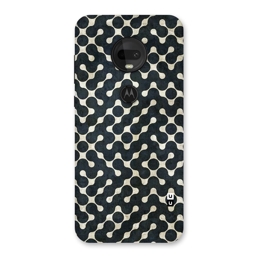 Black Maze Design Back Case for Moto G7