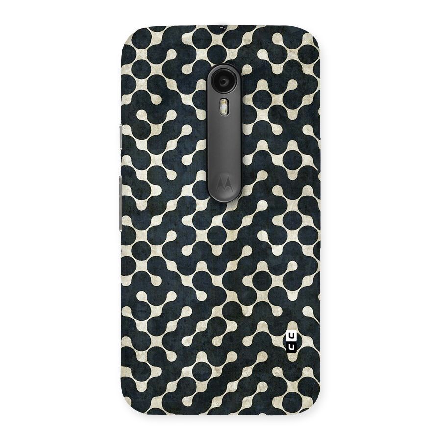 Black Maze Design Back Case for Moto G Turbo