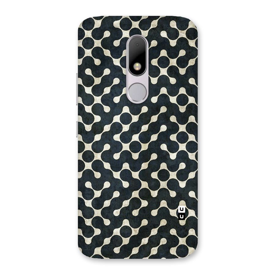 Black Maze Design Back Case for Moto M