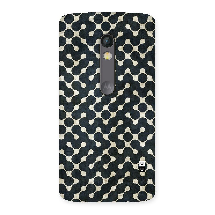 Black Maze Design Back Case for Moto X Play