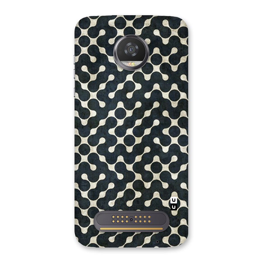 Black Maze Design Back Case for Moto Z2 Play