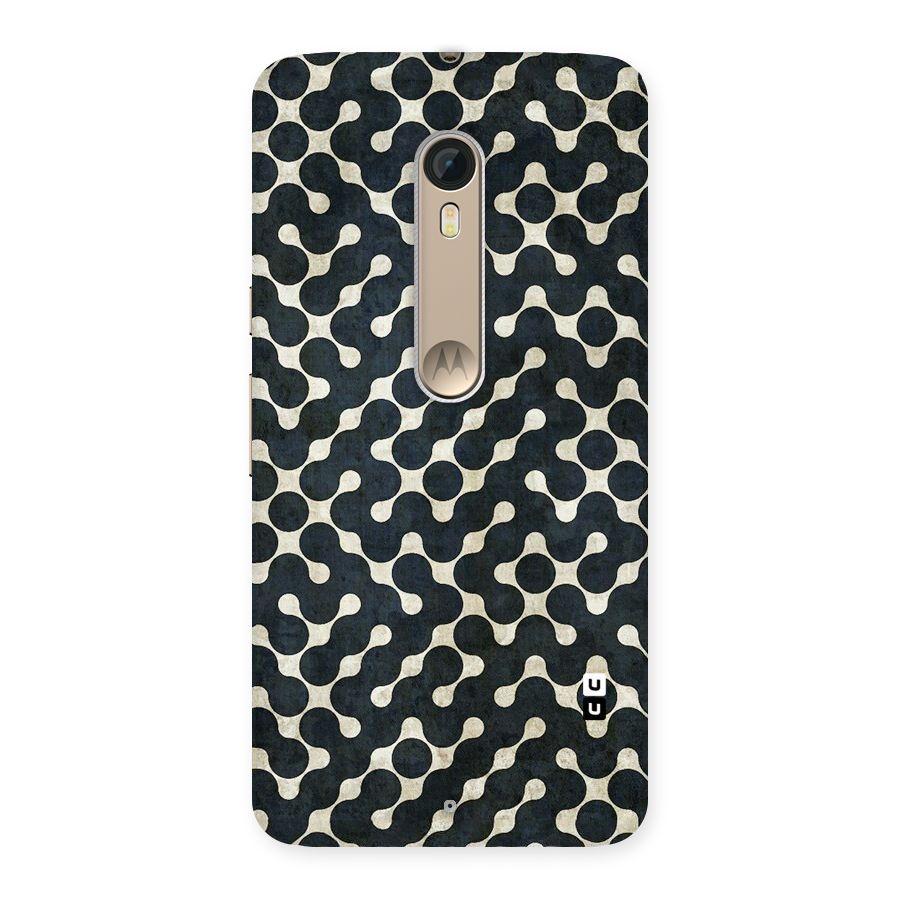 Black Maze Design Back Case for Motorola Moto X Style