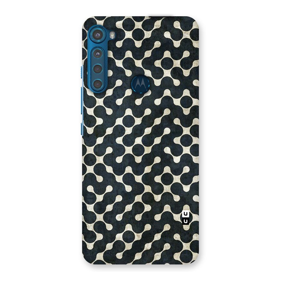 Black Maze Design Back Case for Motorola One Fusion Plus