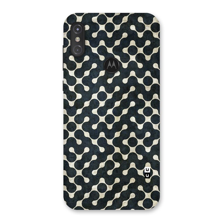 Black Maze Design Back Case for Motorola One Power