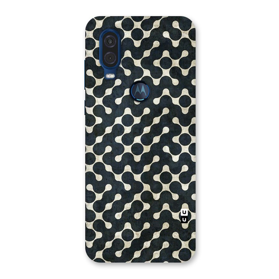 Black Maze Design Back Case for Motorola One Vision