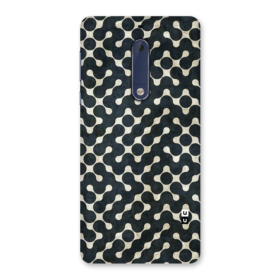 Black Maze Design Back Case for Nokia 5