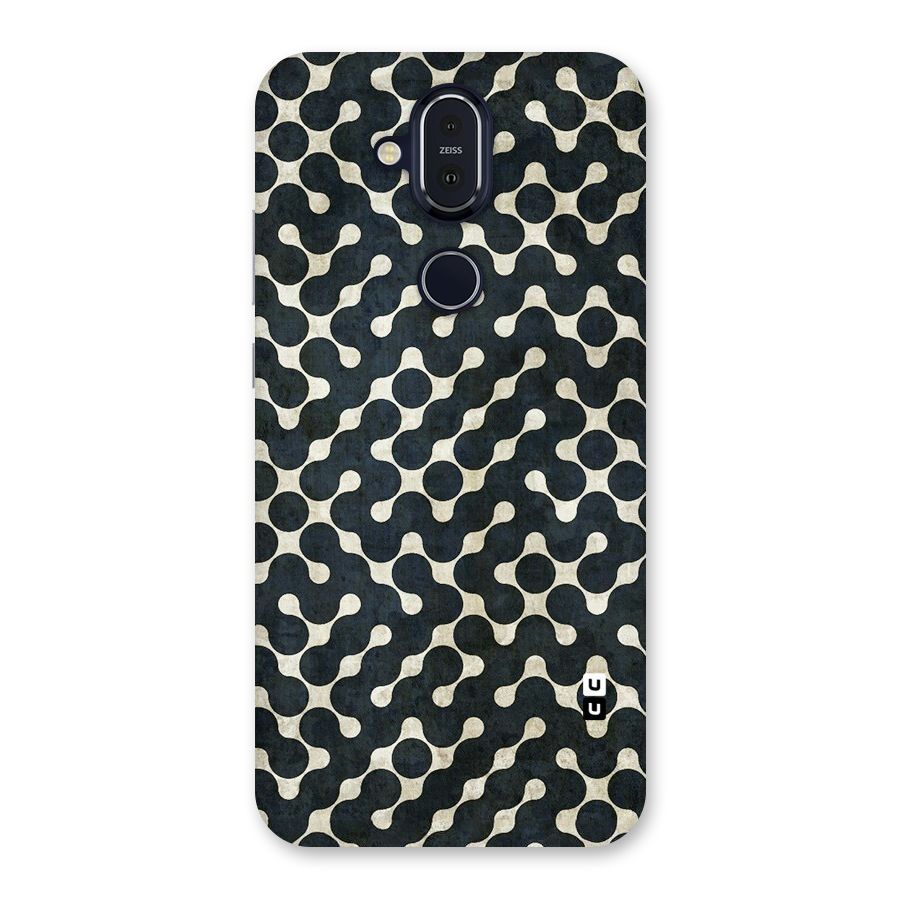 Black Maze Design Back Case for Nokia 8.1