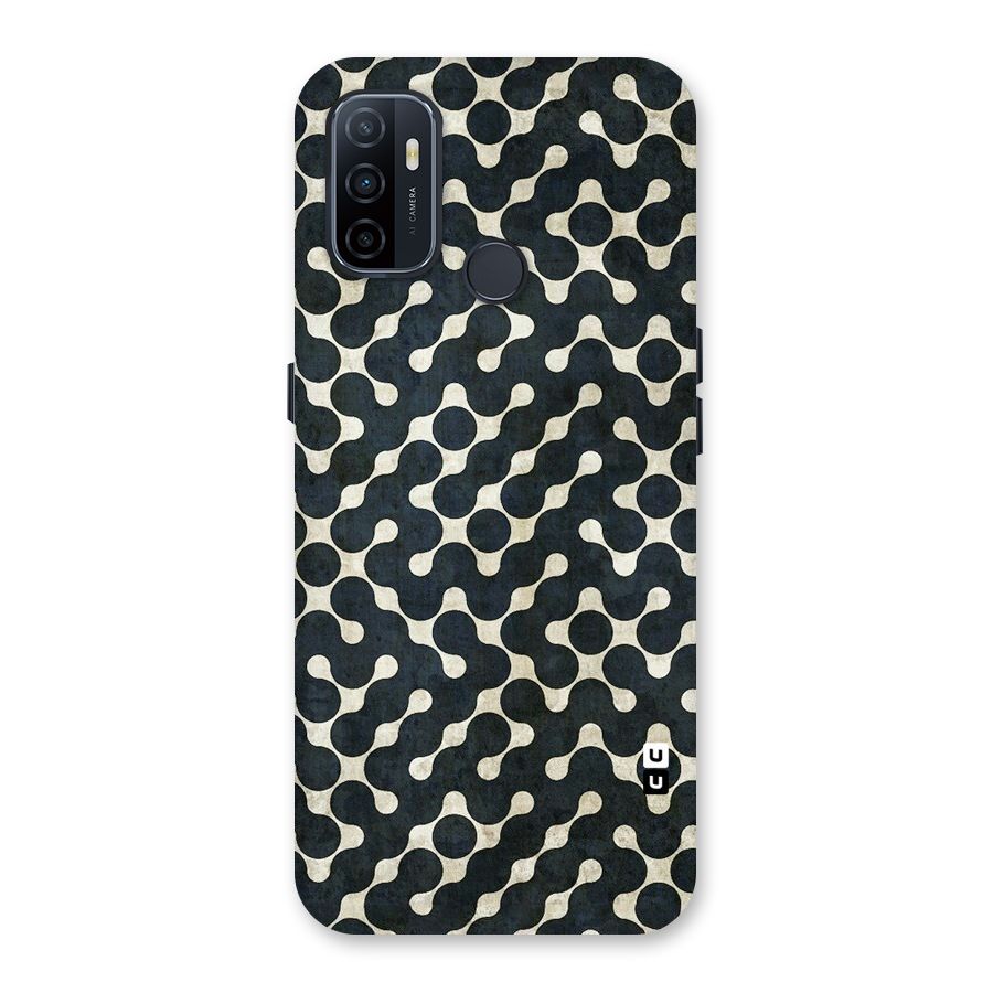 Black Maze Design Back Case for Oppo A32