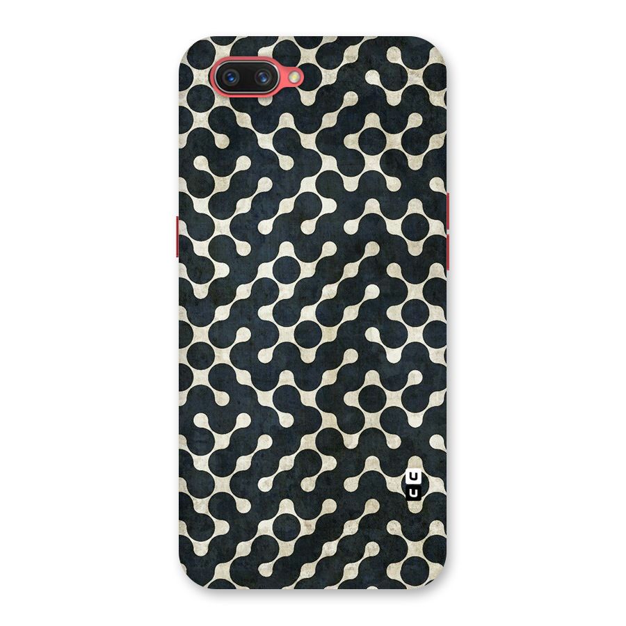Black Maze Design Back Case for Oppo A3s